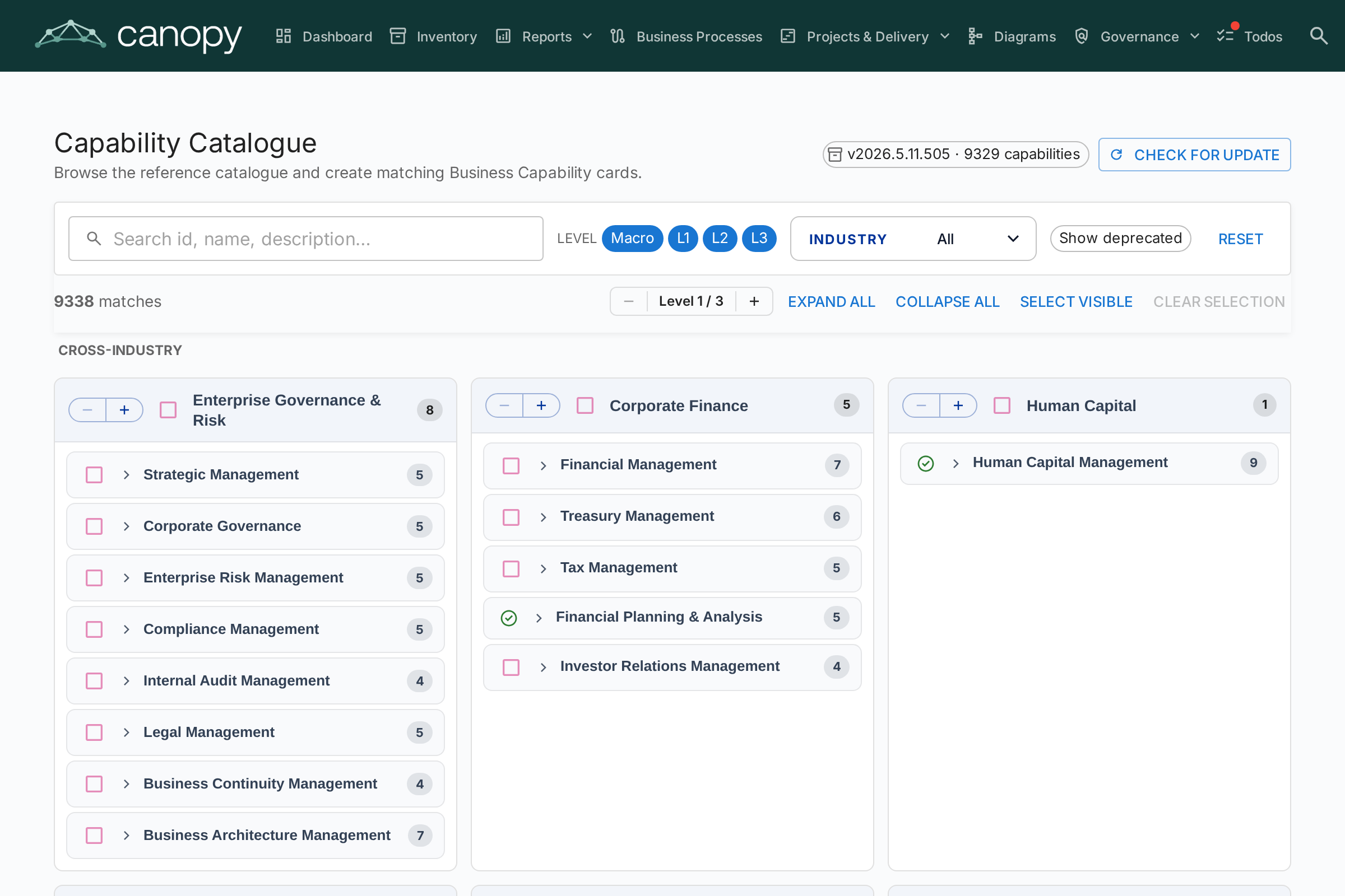 Capability Catalogue
