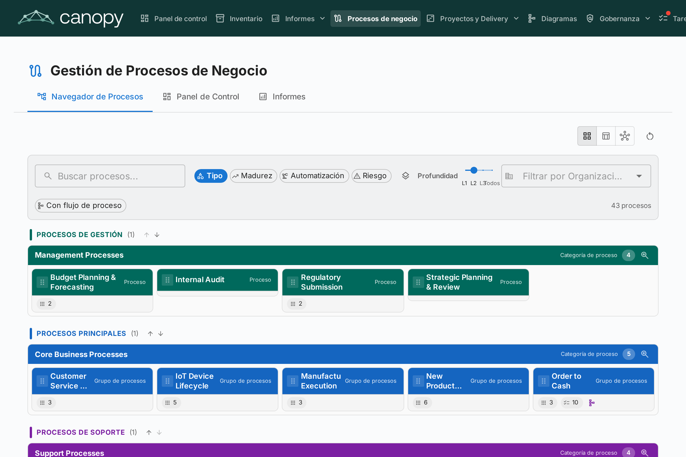 Navegador de Procesos de Negocio