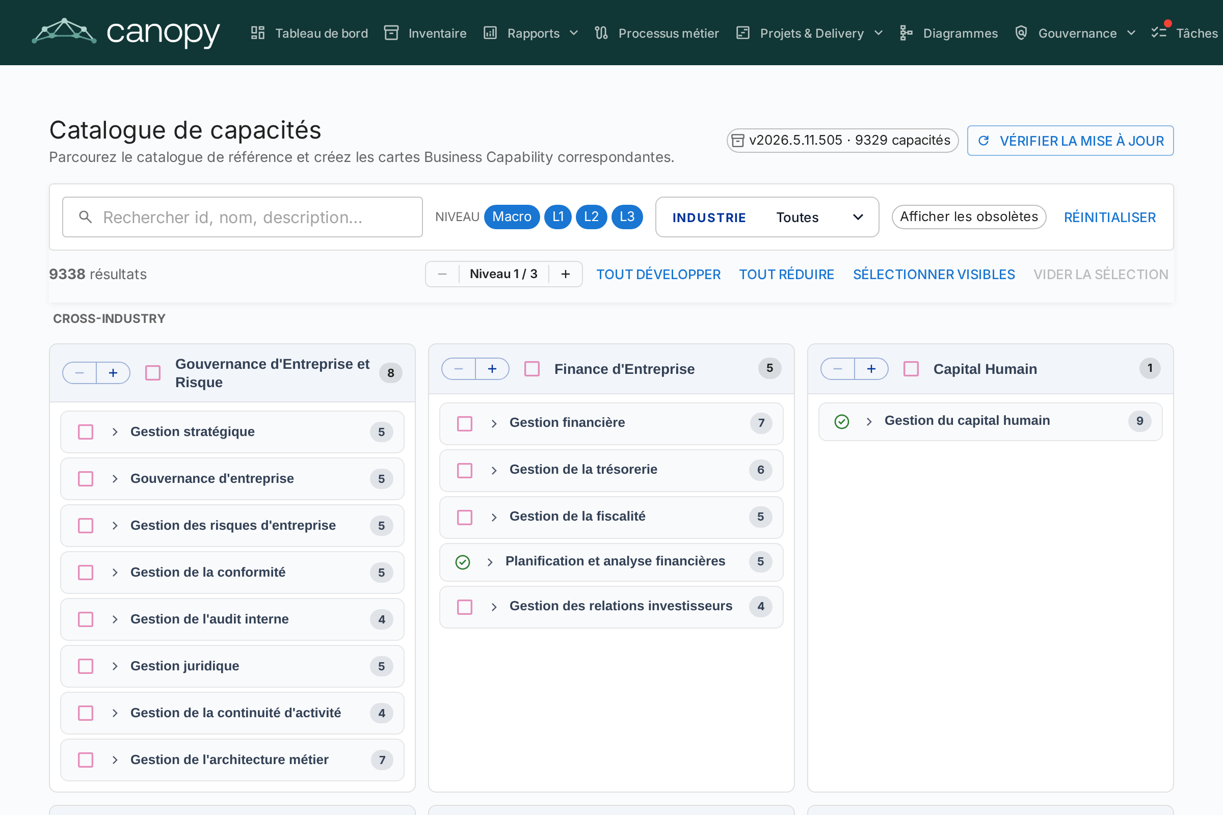 Catalogue de capacités