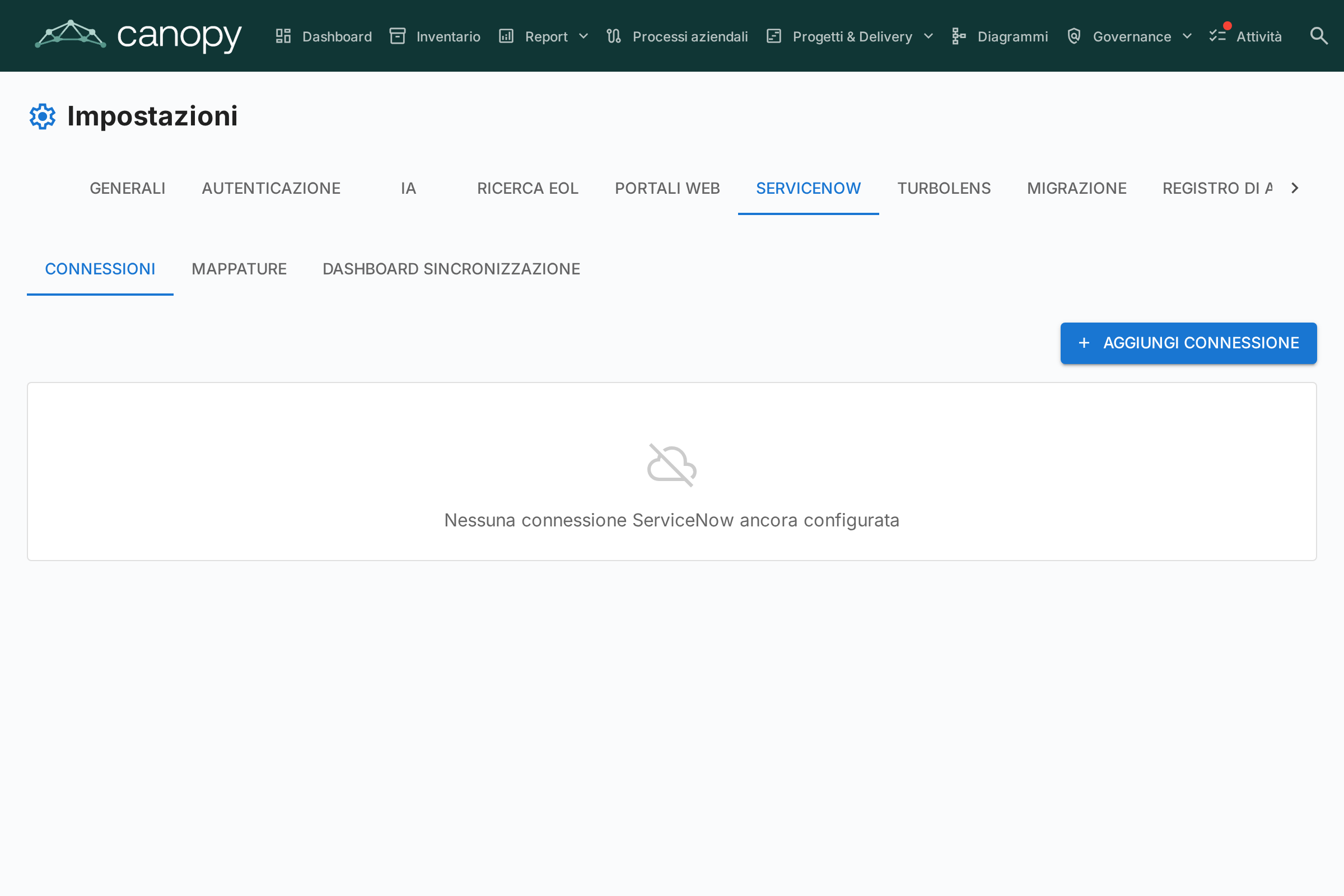 Integrazione ServiceNow